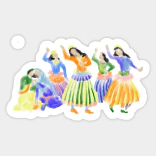 Persian Women Dancing Sticker